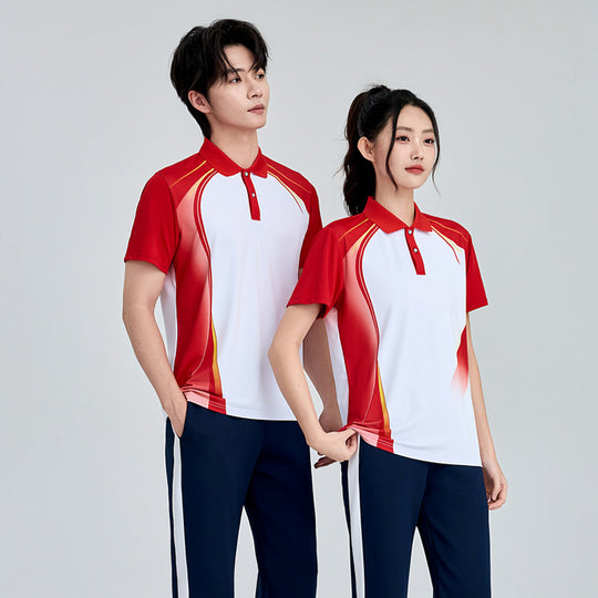 Unisex Badminton-Trainingsset mit Funktionspolo und sportlicher Jogginghose Nord Taschen