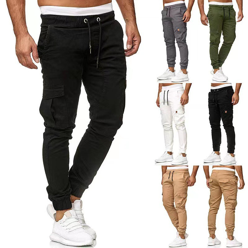 Herren taktische Cargo-Jogger mit Tunnelzug, elastischen Bündchen und Mehrfach-Taschen Nord Taschen