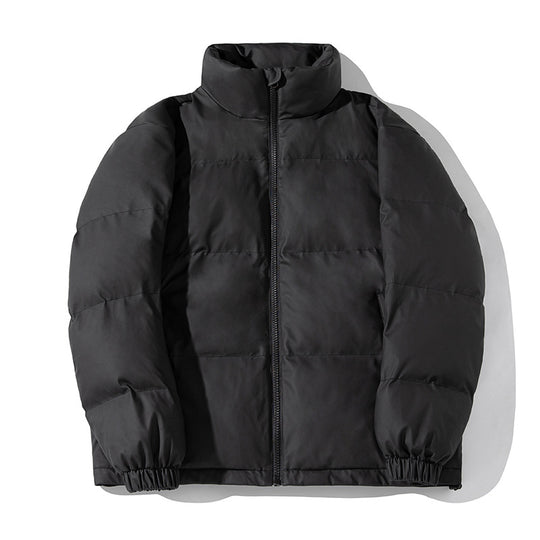 Unisex Boxy-Pufferjacke mit mattem Finish, hohem Stehkragen und verstellbarem Kordelzugsaum Nord Taschen