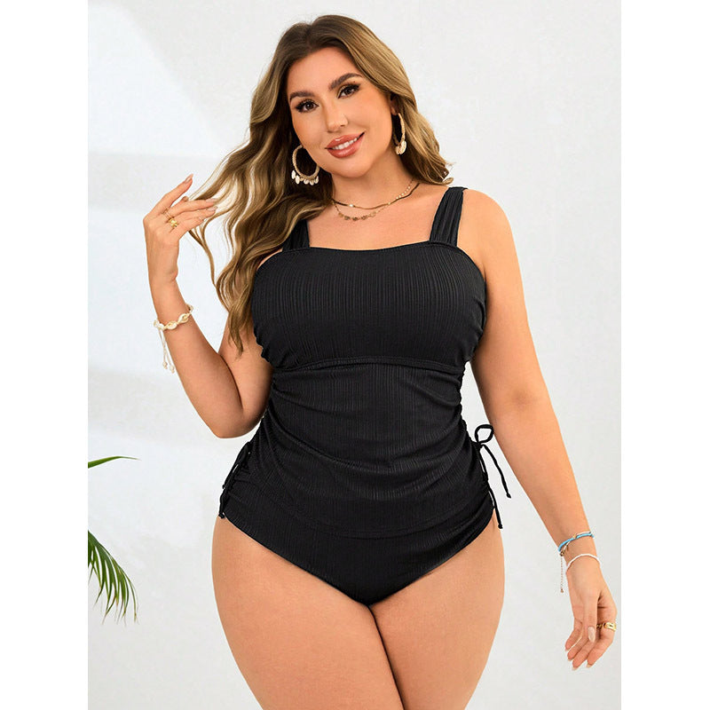 Damen Tankini mit seitlichen Rüschendetails und verstellbaren Trägern Nord Taschen