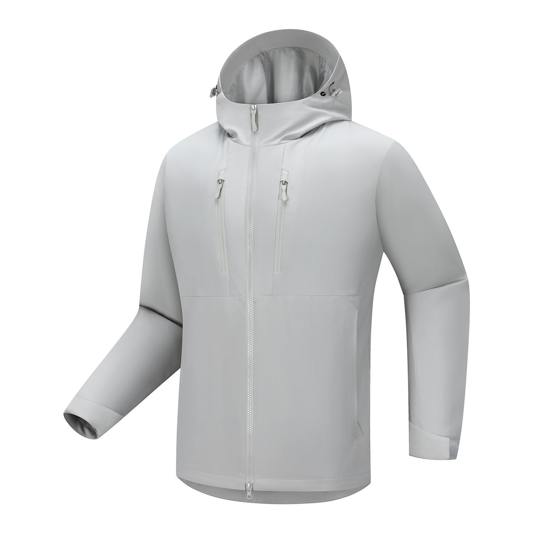 Herren Technische Softshell-Jacke mit ergonomischer Kapuze und vertikalen Brusttaschen Nord Taschen