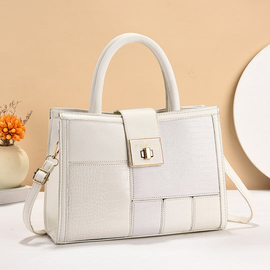 Damen hochwertige Handtasche mit strukturiertem Design und abnehmbarem Schulterriemen Nord Taschen