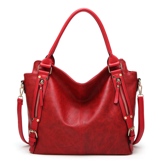 Damen Hobo-Tasche mit elegantem Faltendesign und abnehmbaren Schulterriemen Nord Taschen