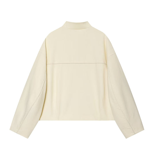 Damen Boxy-Jacke mit Stehkragen und dekorativer Knebelknopfleiste Nord Taschen