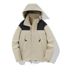 Herren wasserabweisende Softshell‑Jacke mit Kapuze, verstellbarem Saum und Multifunktionstaschen Nord Taschen