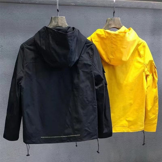 Herren Utility-Outdoorjacke mit Kapuze, Mehrfach-Taschenfront und verstellbarem Saum Nord Taschen