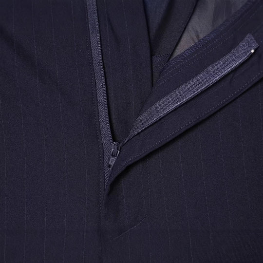 Damen Zweiteiliges Anzug-Set mit asymmetrischem Stehkragen-Blazer und weiter Palazzohose Nord Taschen