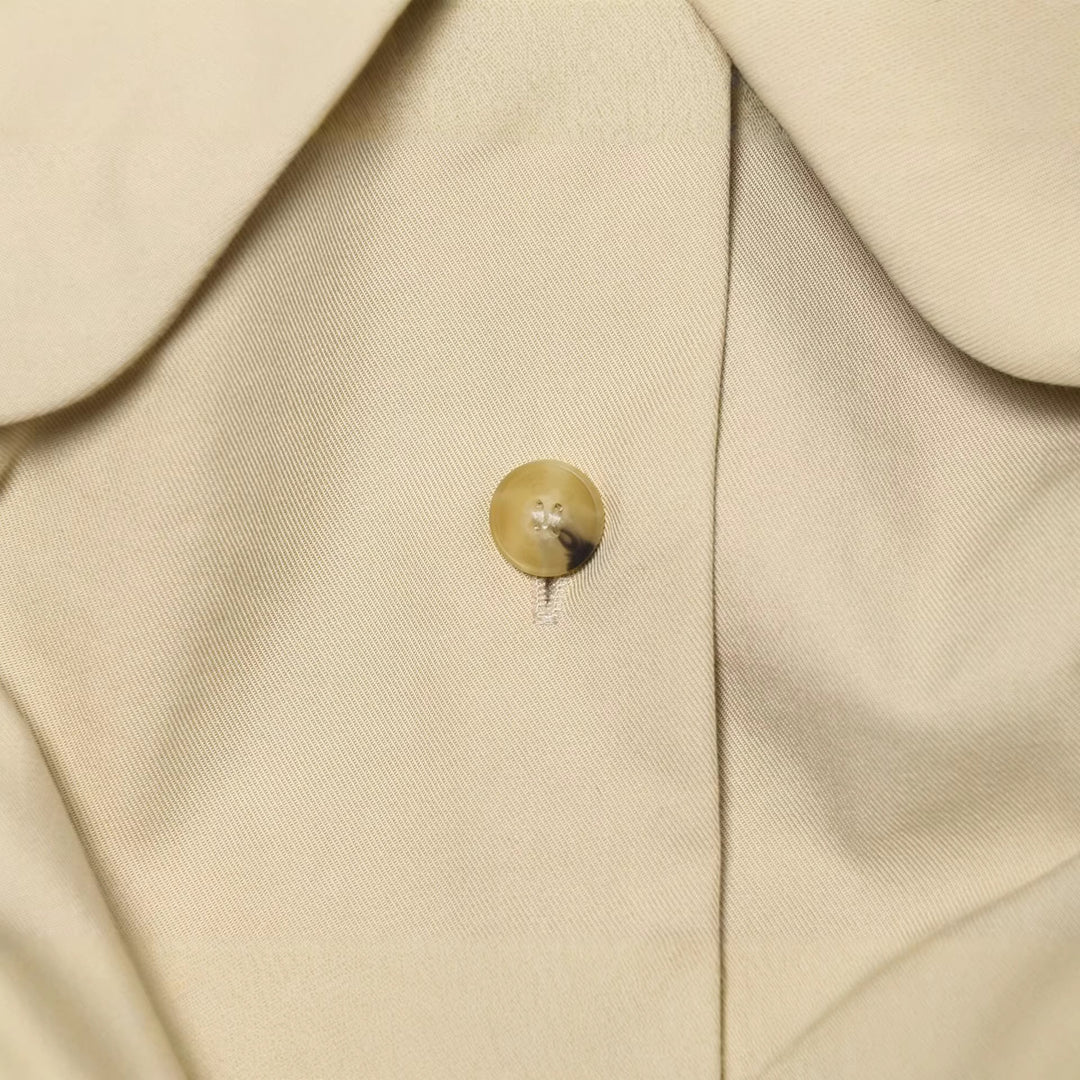 Damen Kurze geraffte Blousonjacke mit großem Peter‑Pan‑Kragen Nord Taschen