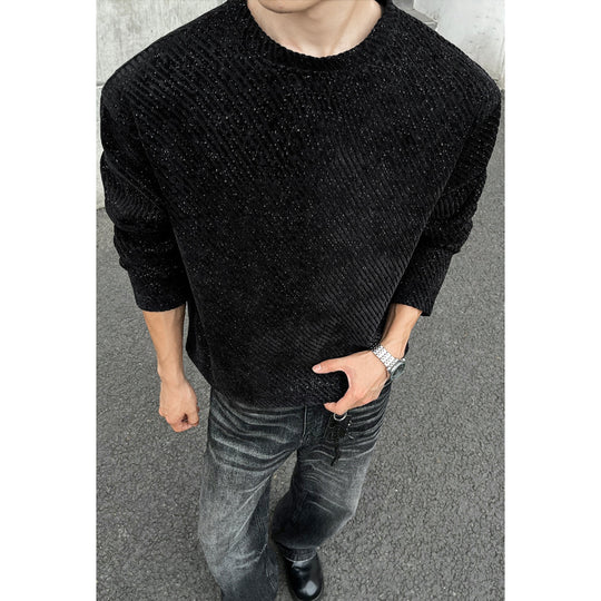 Herren Modischer Oversized Pullover Nord Taschen