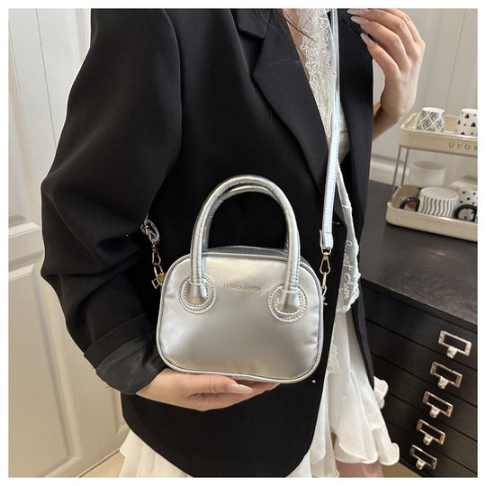 Damen modische Handtasche mit eleganten Zuggriffen und abnehmbarem Schulterriemen Nord Taschen