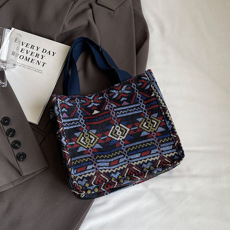 Damen Tragetasche mit modernem Ethnolook und robustem Innenfutter Nord Taschen