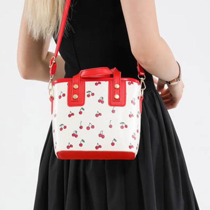 Damen Mini-Handtasche mit fruchtigem Kirschdesign Nord Taschen