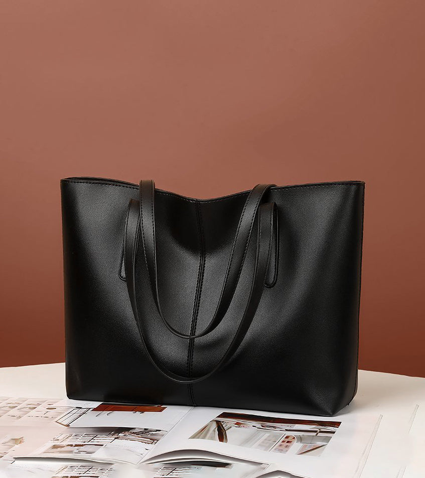 Nord Taschen | Große Leder-Tote-Tasche, Damen-Arbeitstasche mit Reißverschluss