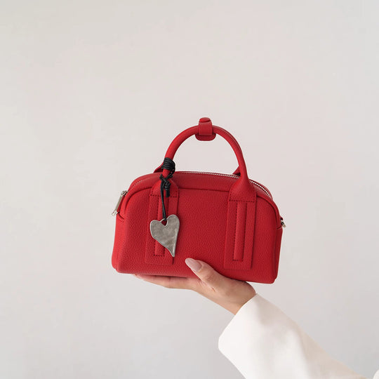 Damen Handtasche im klassischen Design mit hochwertigem Leder und verstellbarem Schulterriemen Nord Taschen