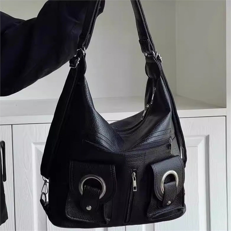 Damen trendige Hobo-Handtasche mit auffälligen Taschen und modernem Design Nord Taschen
