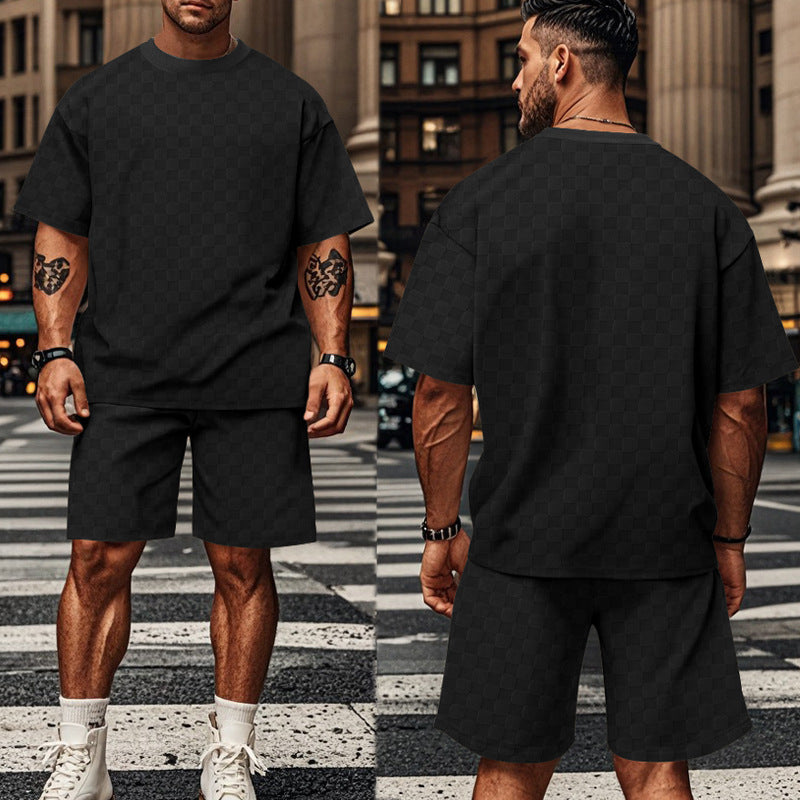 Herren lässiges Kurzarm-Set mit bequemer Passform und stylischem Design