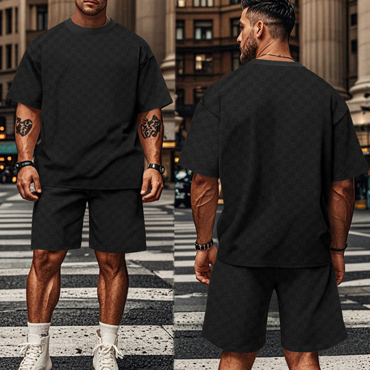 Herren lässiges Kurzarm-Set mit bequemer Passform und stylischem Design