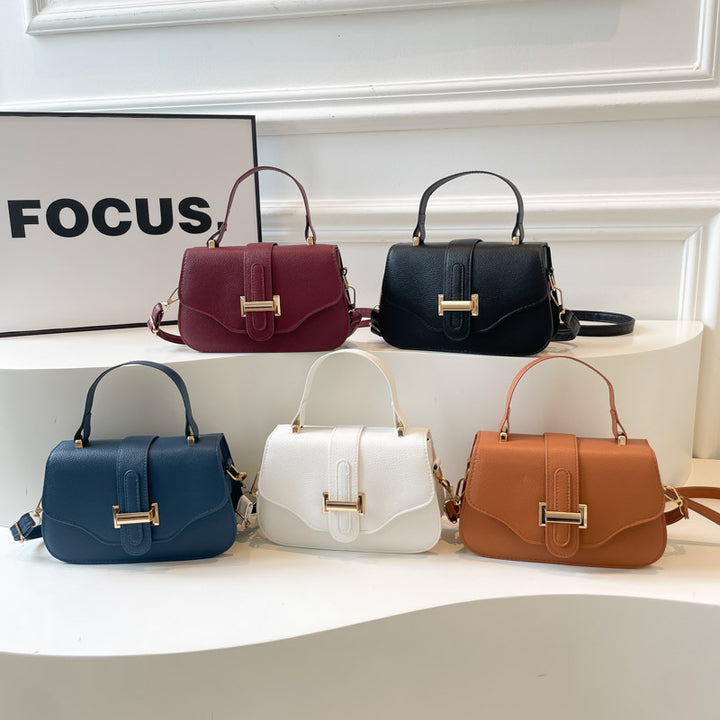 Damen elegante Umhängetasche mit strukturiertem Verschluss Nord Taschen