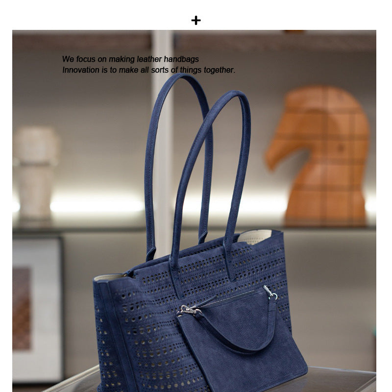 Damen geräumige und luftige Shopper-Tasche mit abnehmbarem Kosmetiktäschchen Nord Taschen