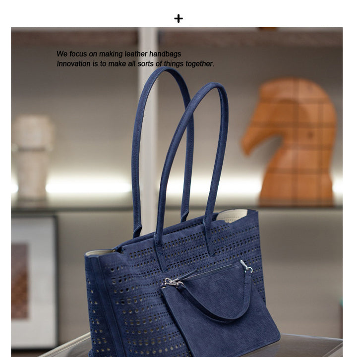 Damen geräumige und luftige Shopper-Tasche mit abnehmbarem Kosmetiktäschchen Nord Taschen