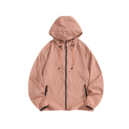 Herren Leichte Outdoorjacke mit Kapuze und praktischen Reißverschlusstaschen Nord Taschen