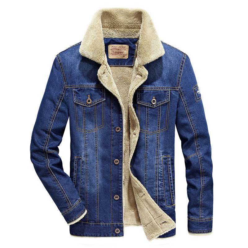 Herren Denimjacke mit Fleecefutter Nord Taschen