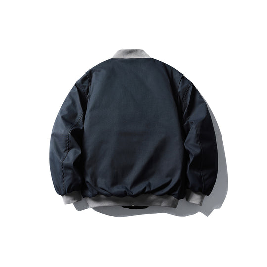 Unisex Kurzboxy wattierte Bomberjacke im Utility‑Look mit Rippenkragen Nord Taschen