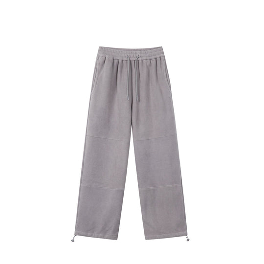Damen Weite Fleece-Jogginghose mit Tunnelzugbund, Eingrifftaschen und verstellbarem Saum Nord Taschen