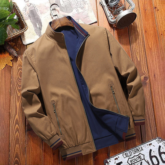 Herren Moderne Freizeitjacke mit Stehkragen Nord Taschen