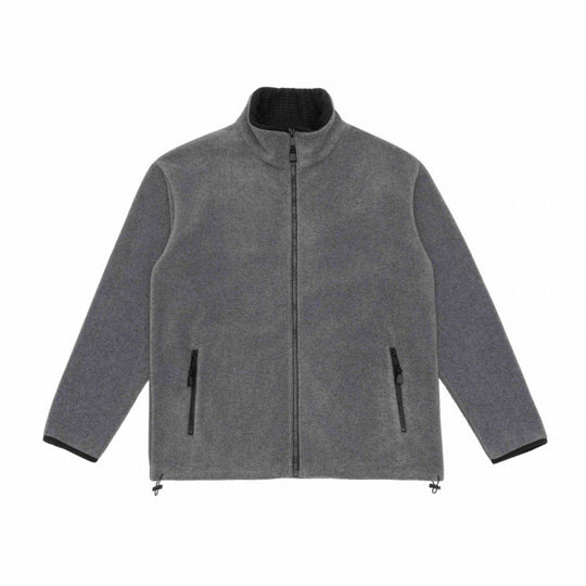 Herren Fleecejacke mit Stehkragen, windabweisendem Microfleece und Kordelzugsaum Nord Taschen