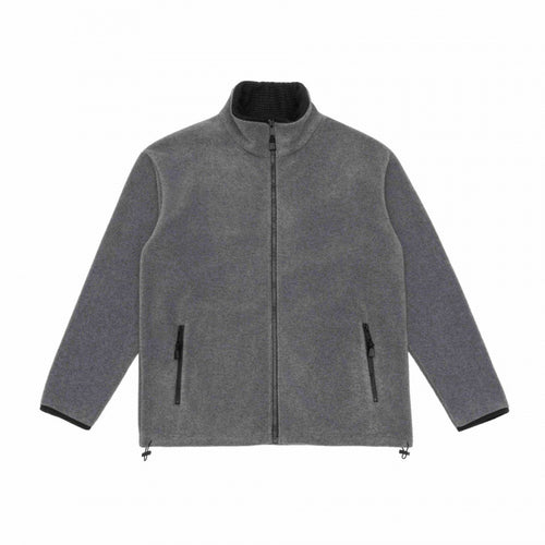 Herren Fleecejacke mit Stehkragen, windabweisendem Microfleece und Kordelzugsaum Nord Taschen
