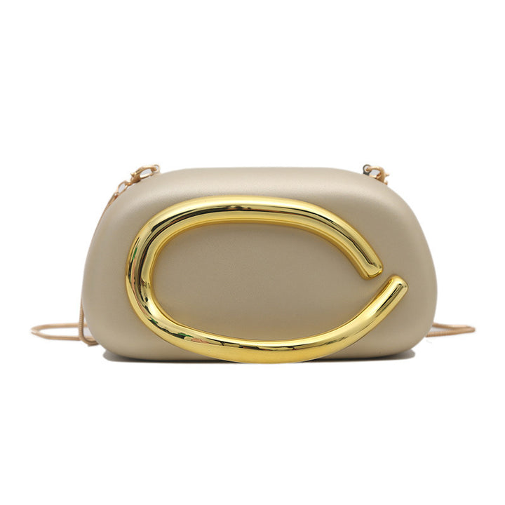 Damen-Clutch mit edlem Metallgriff Nord Taschen