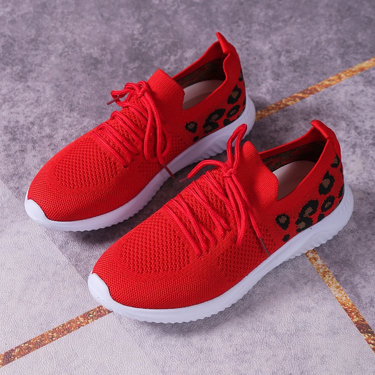 Damen Atmungsaktive Sneakers im modernen Leopardenmuster