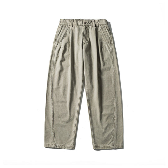 Damen High‑Waist Relaxed‑Fit Utility‑Hose mit Nahtpaneelen und elastischem Bund Nord Taschen