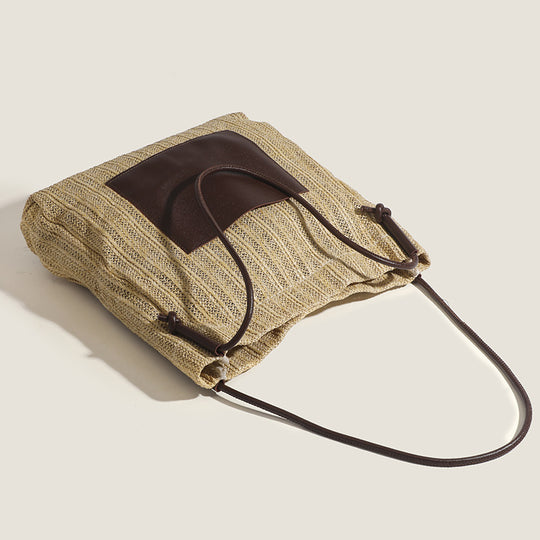 Damen Hobo-Tasche aus hochwertigem Gewebe mit schickem Lederakzent Nord Taschen
