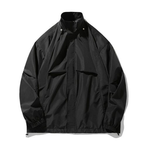 Unisex Leichte technische Windbreaker‑Jacke mit Stehkragen, verdecktem Reißverschluss und verstellbarem Saum Nord Taschen