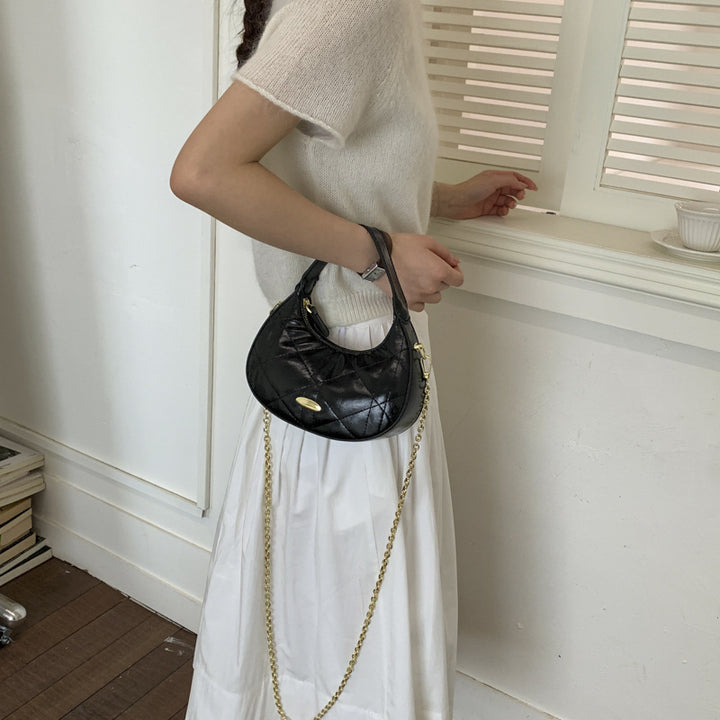 Damen elegante Hobo-Tasche mit hochwertiger Steppung Nord Taschen
