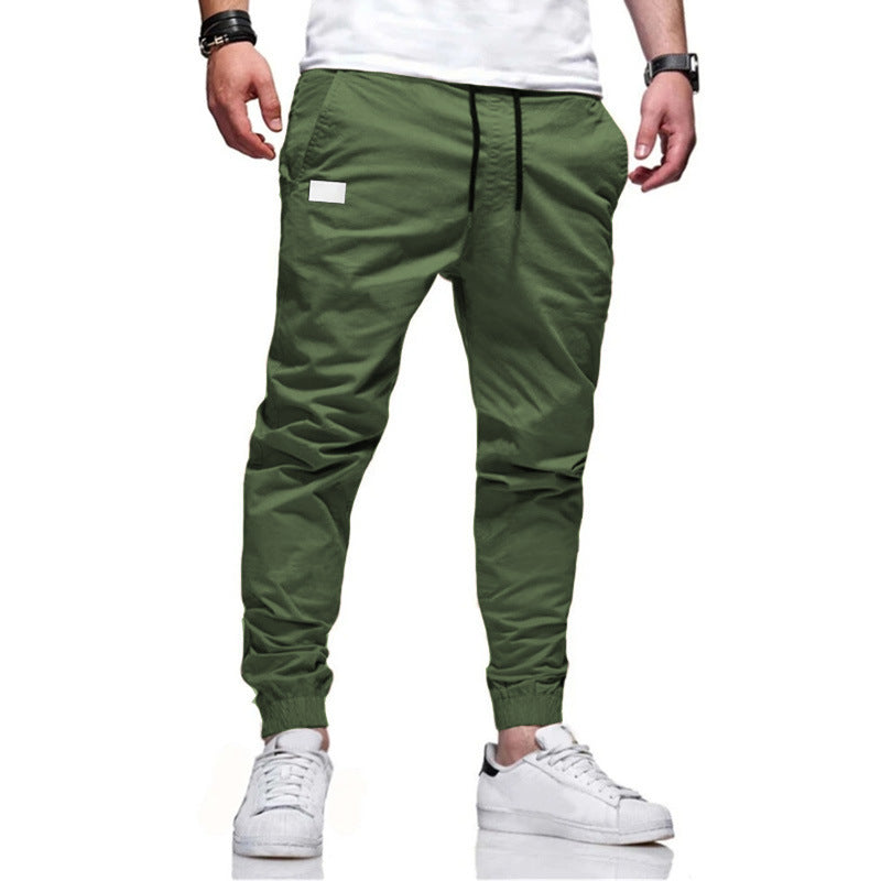 Herren lässige Cargo-Jogginghose mit elastischem Bund und praktischen Seitentaschen