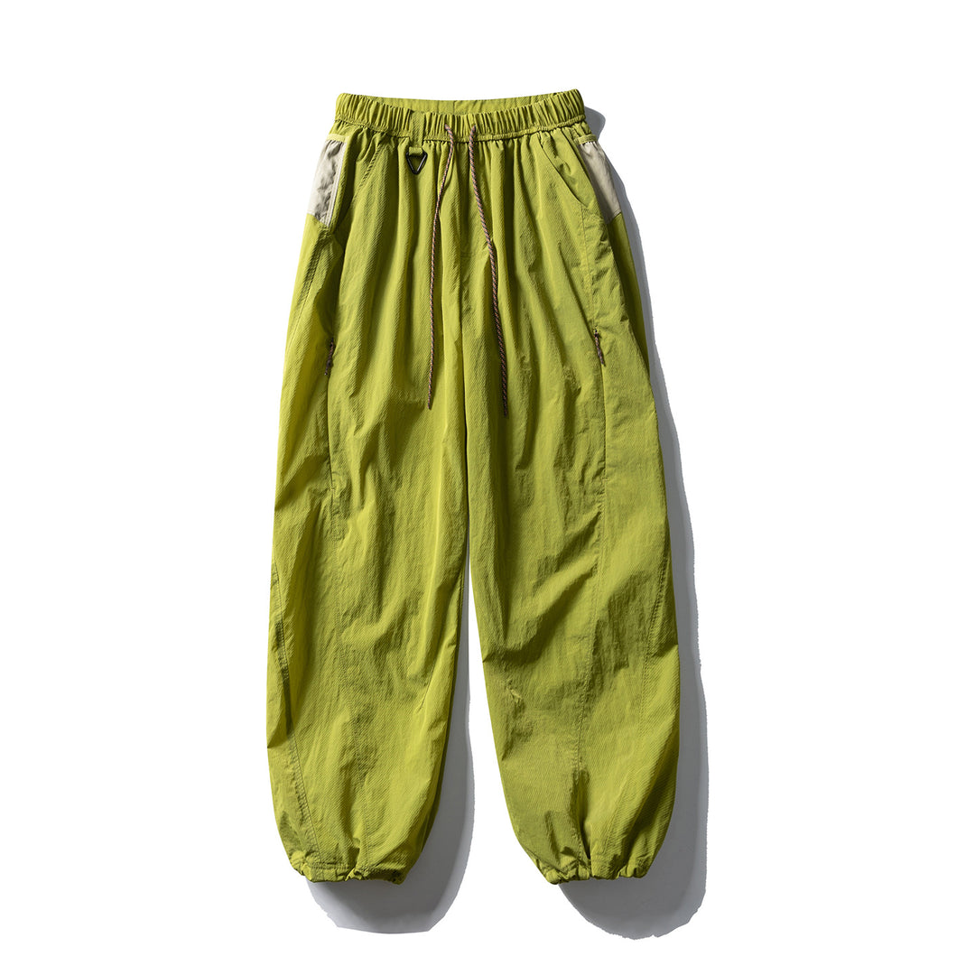 Damen Weite Ripstop-Ballon-Jogginghose mit Tunnelzug, Reißverschlusstaschen und elastischen Bündchen Nord Taschen