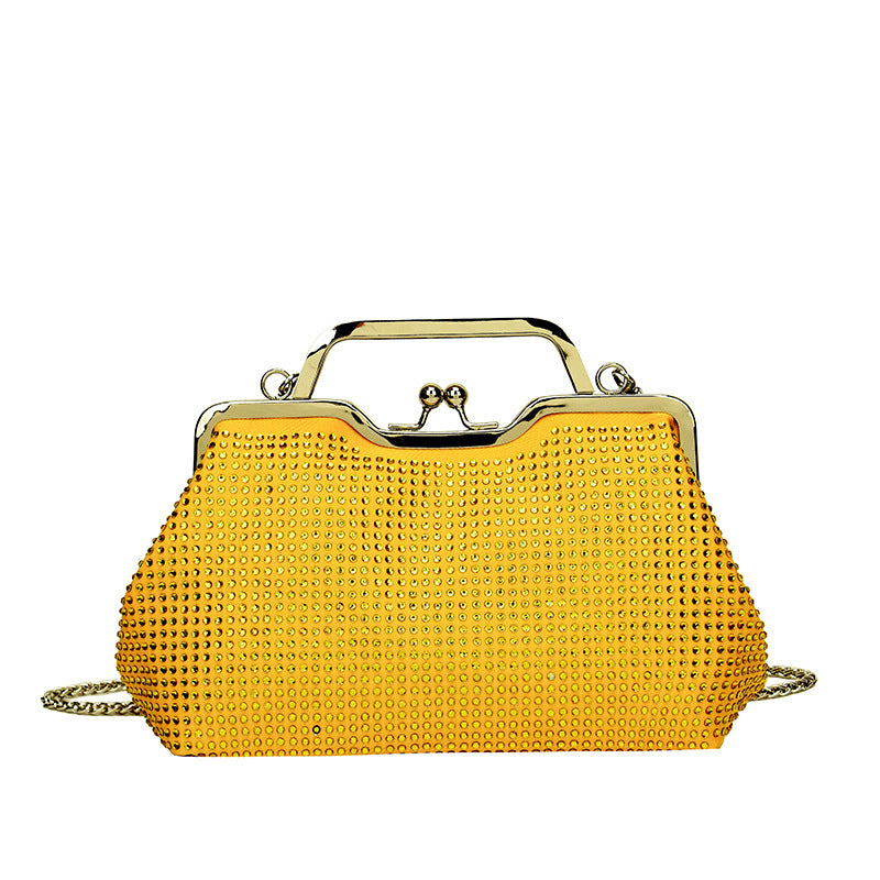 Damen elegante Clutch-Tasche aus funkelndem Strass Nord Taschen