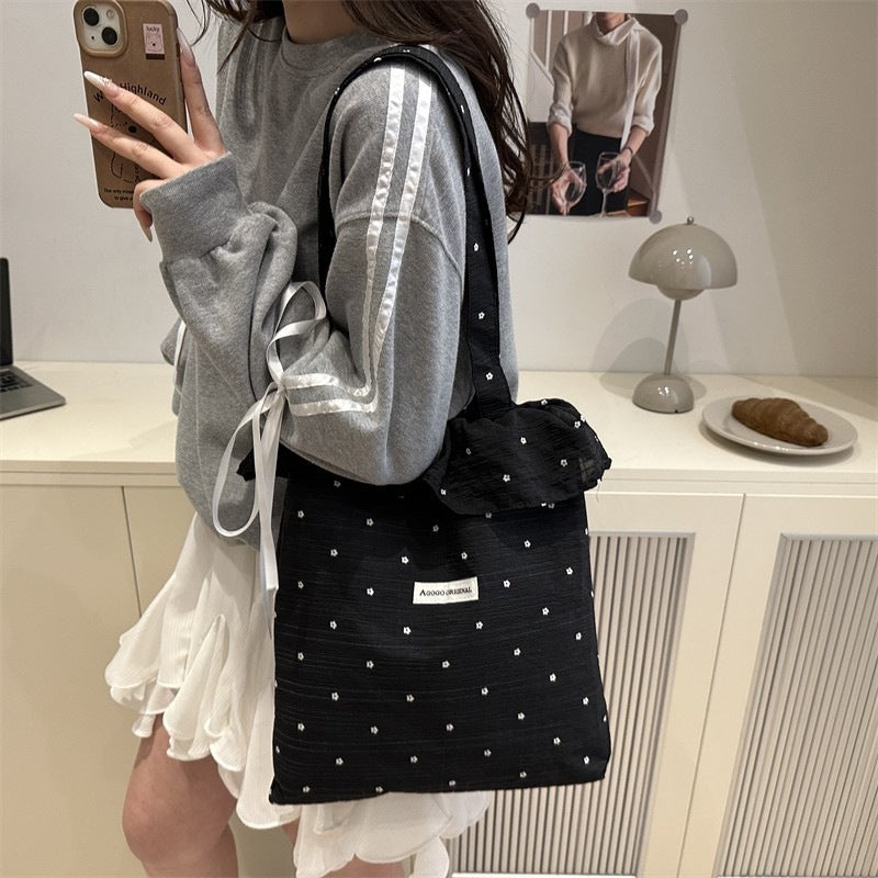 Damen Stofftasche mit Rüschendetail Nord Taschen