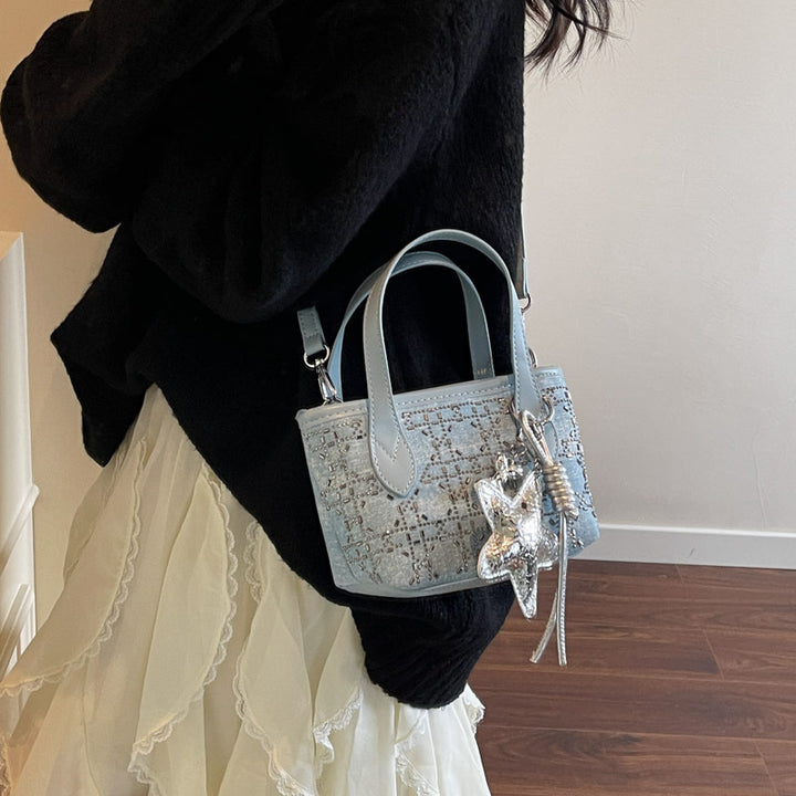 Damen Mini-Handtasche mit funkelndem Sternenanhänger Nord Taschen