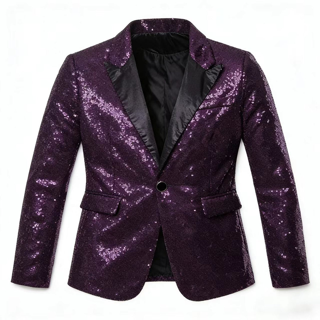 Glamouröser Pailletten Blazer Herren