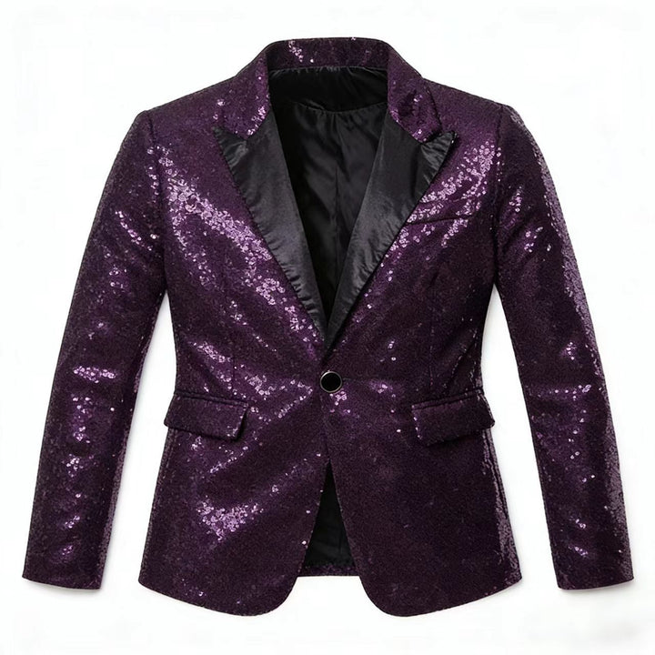 Glamouröser Pailletten Blazer Herren