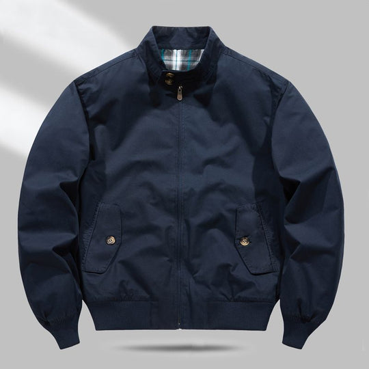 Herren Leichte Übergangsjacke mit Karo-Innenfutter Nord Taschen