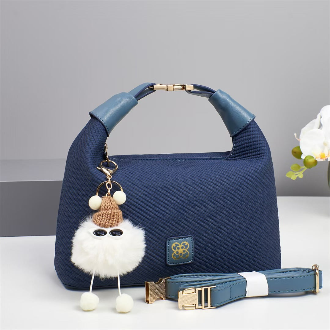Damen Handtasche mit strukturiertem Design und abnehmbarem Tragegurt Nord Taschen