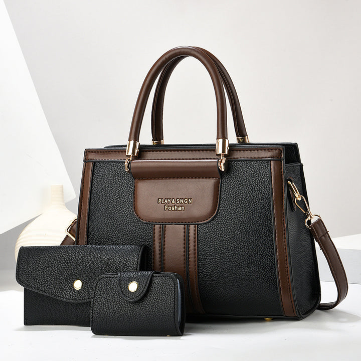 Damen Handtasche mit abnehmbarer Clutch und praktischen Fächern Nord Taschen