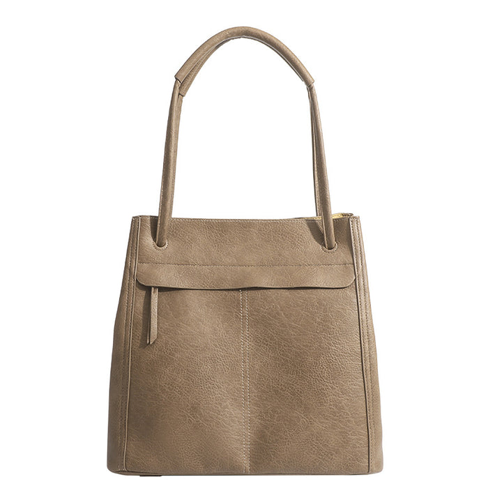 Damen Henkeltasche aus hochwertigem Kunstleder mit eleganter Klappenfront Nord Taschen
