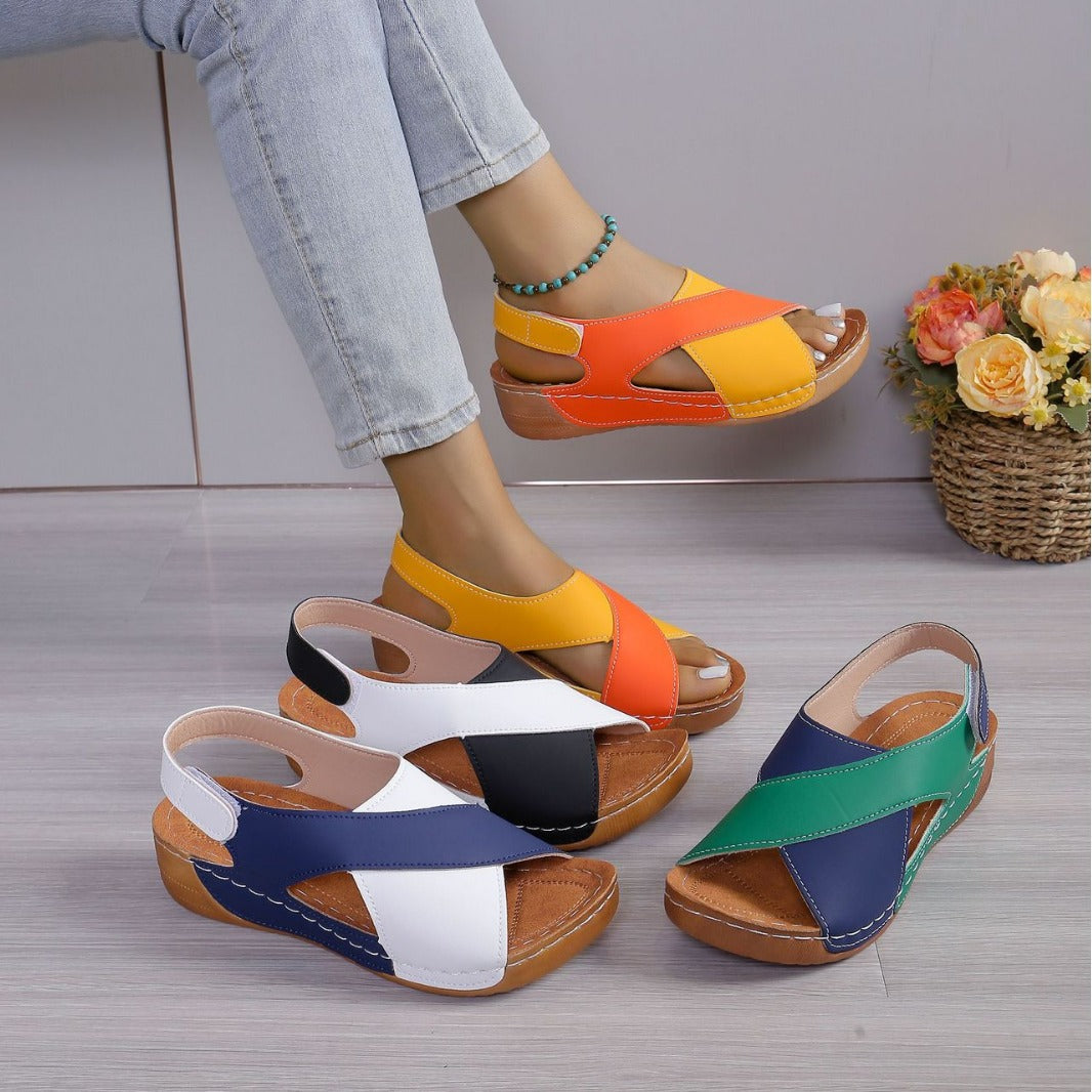 Damen modische Sandalen mit verstellbarem Riemen und anatomischem Fußbett Nord Taschen