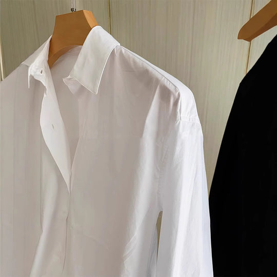 Damen Lässige Oversized-Bluse Nord Taschen